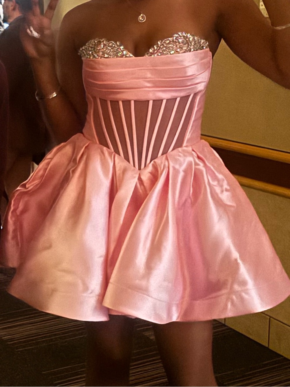 Pretty pink formal dress